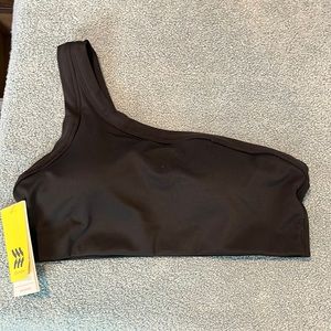 Black Asymmetrical Bra. 1788